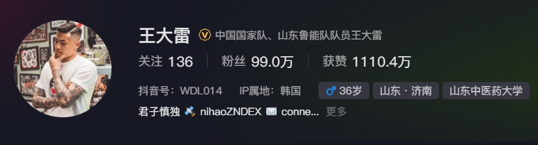  事出突然？泰山賽前幾小時亞冠退賽，王大雷社媒IP還顯示在韓國
