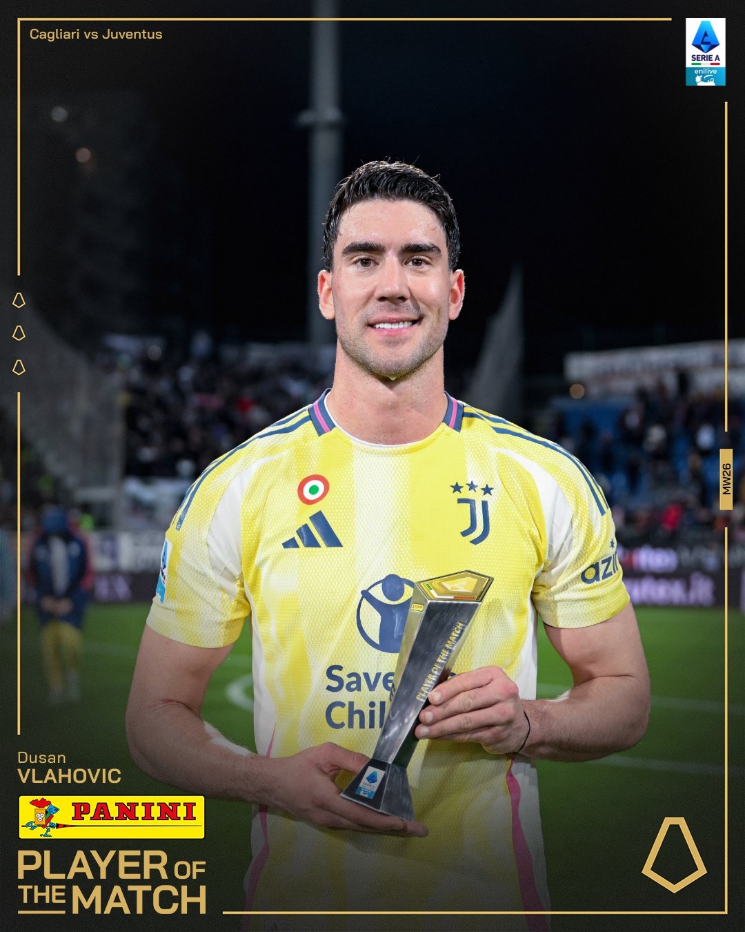  打進致勝進球！弗拉霍維奇當選尤文1-0卡利亞里全場最佳球員
