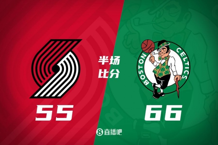  半場戰(zhàn)報(bào)-凱爾特人66-55領(lǐng)先開拓者 普理查德&懷特合計(jì)11個三分