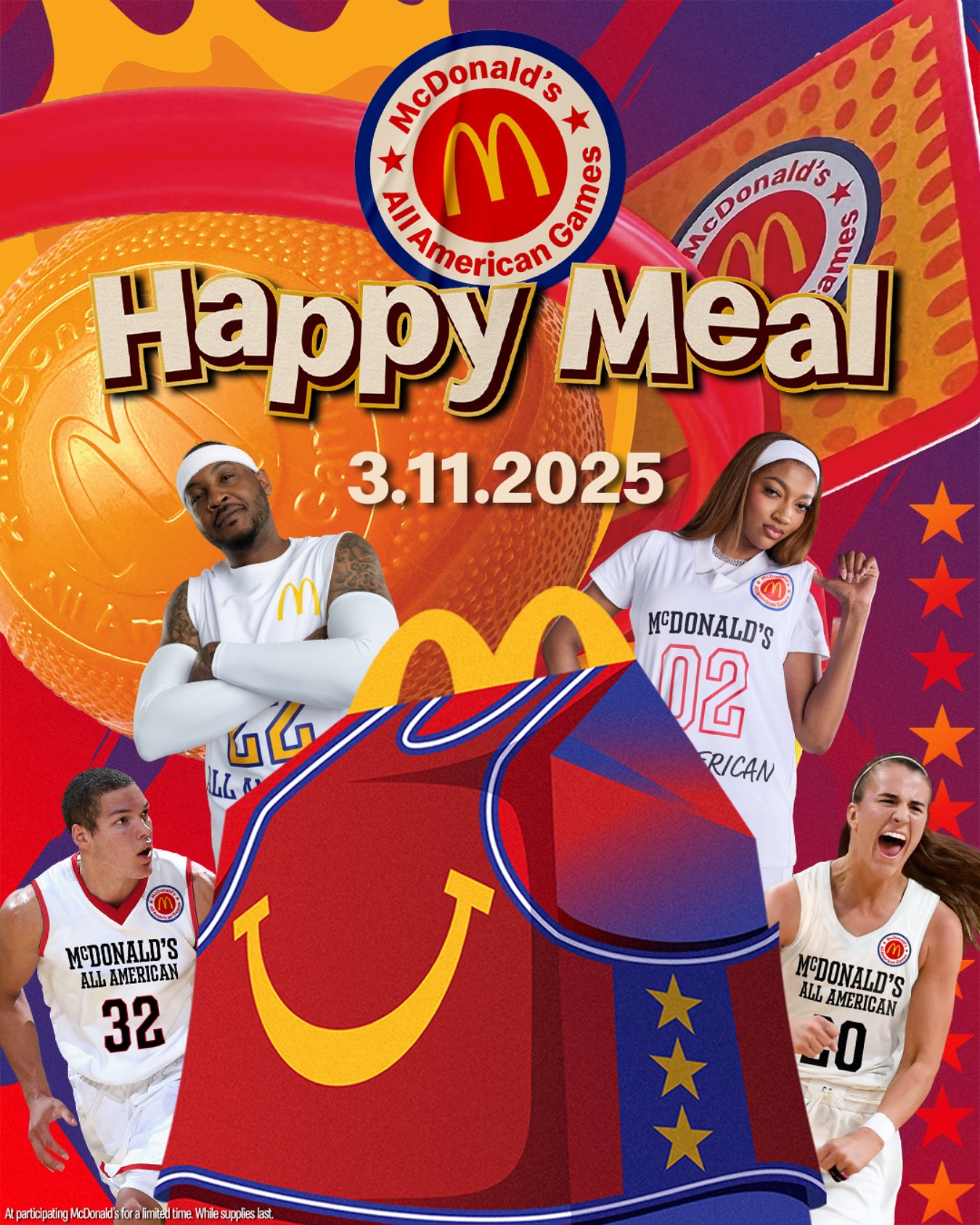  穿搭尺度大！WNBA球星安吉爾-里斯代言麥當勞全美高中籃球賽
