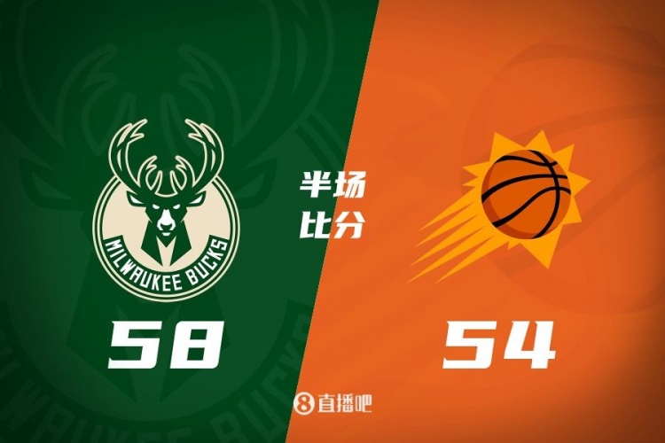  半場(chǎng)戰(zhàn)報(bào)：杜蘭特16分&布克15分5助 字母哥15分 太陽落后雄鹿4分