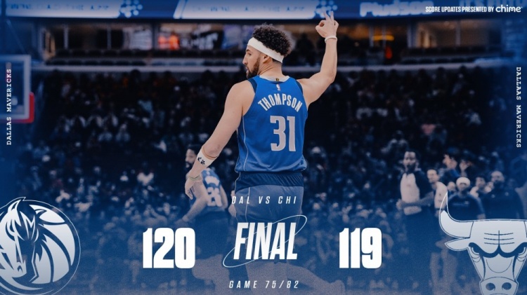 險勝公牛！獨行俠官方曬贏球海報 克萊成為封面人物